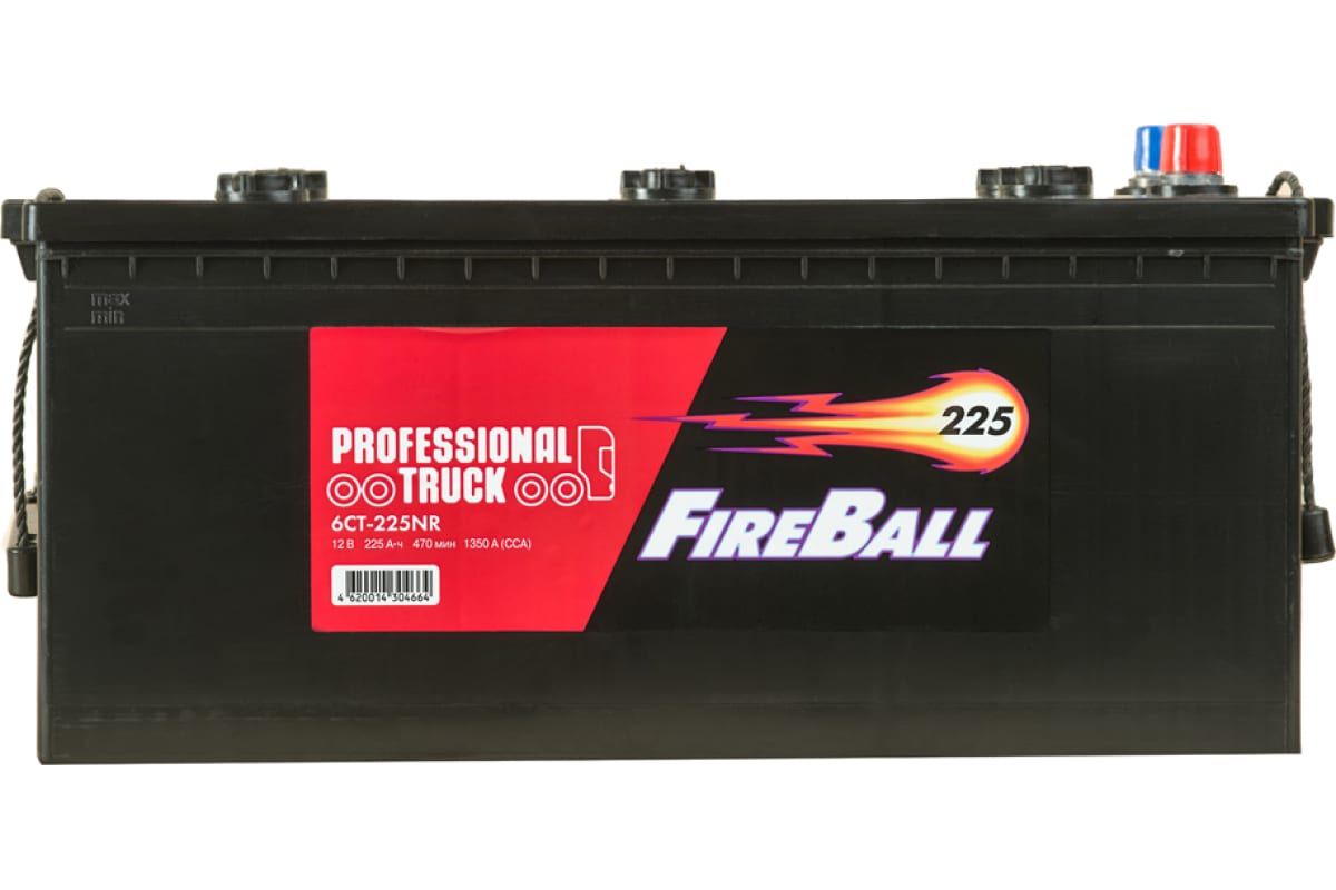 6СТ-225 Fire Ball п/п аккумулятор 1350 En д513ш273в230