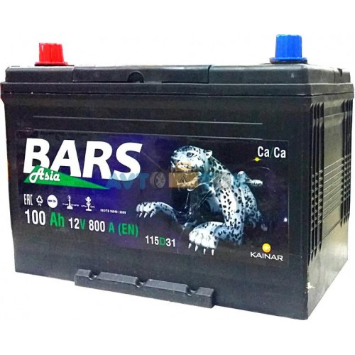 6СТ-100 BARS ASIA п/п 800En аккумулятор д304ш175в220
