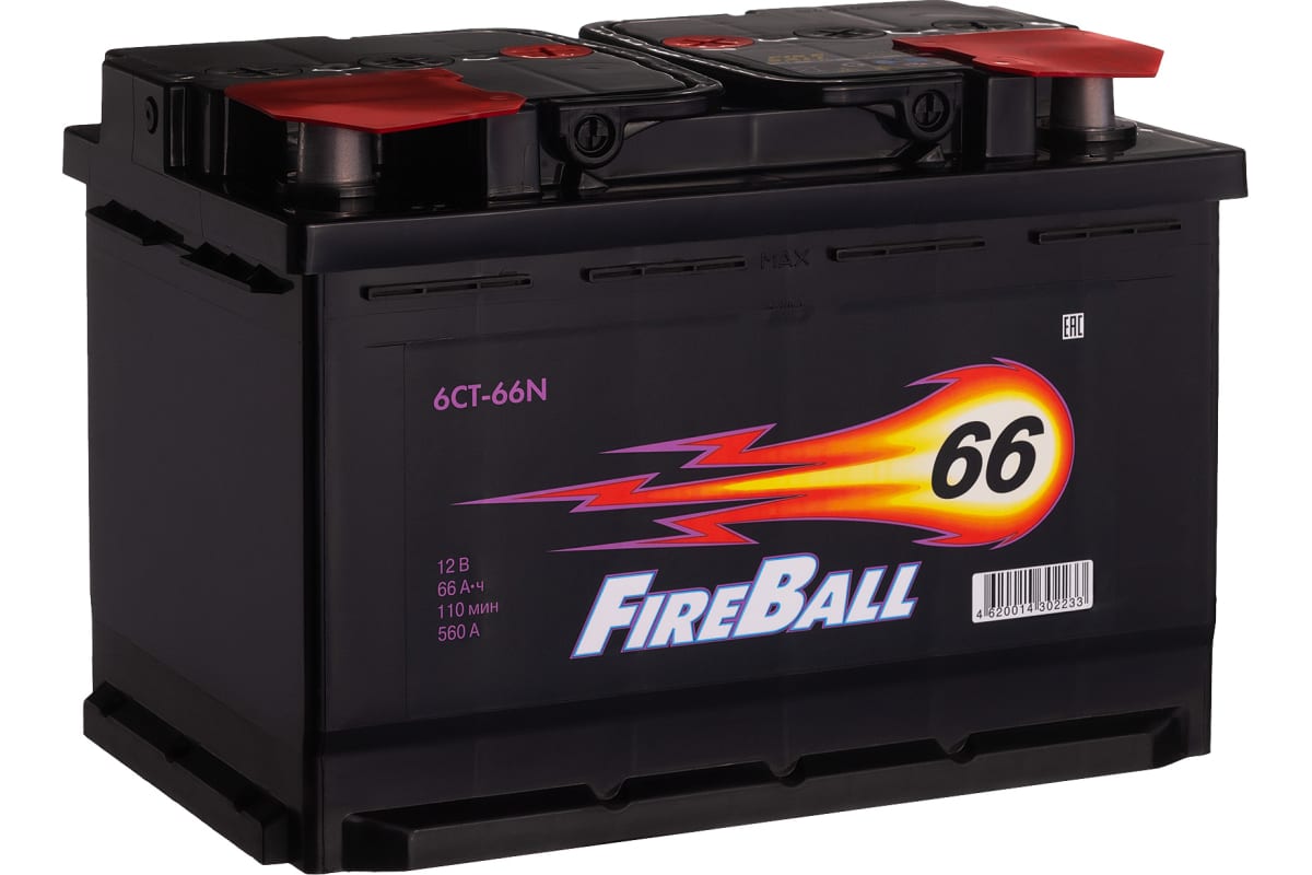 6СТ-66 Fire Ball о/п аккумулятор 560 En д278ш175в190