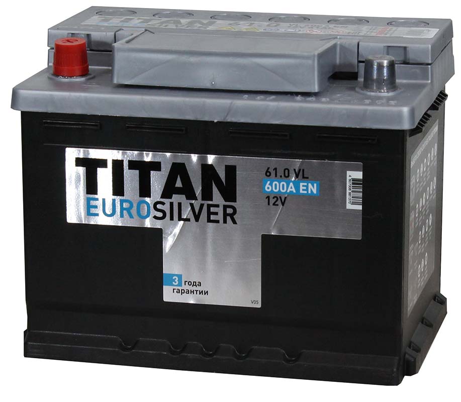 6СТ-61 Titan Euro Silver п/п аккумулятор 600 En д242ш175в190