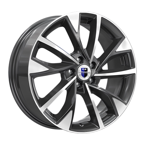 Диск 7*17 5*105 et38 d56,6 КиК Роквуд (КС900) алмаз черный