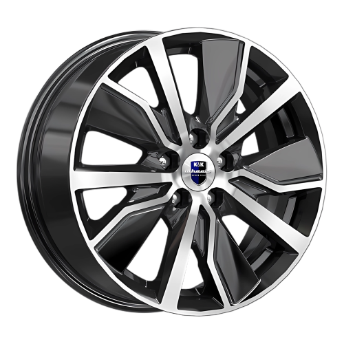 Диск 6,5*16 5*100 et38 d57,1 КиК Гамбит (КС961) алмаз черный