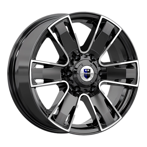 Диск 7*17 6*139,7 et38 d67,1 КиК Севенна (КС726) алмаз черный