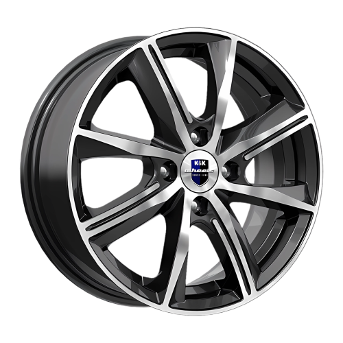 Диск 6*15 4*100 et46 d54,1 КиК Арнар-оригинал (КС890) алмаз черный SK