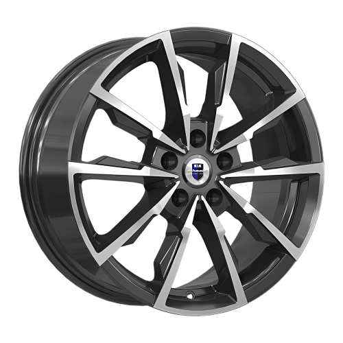 Диск 7,5*17 5*114,3 et35 d67,1 КиК Меренге (KC902) алмаз черный