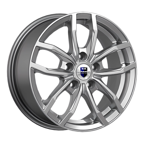 Диск 6,5*15 5*100 et38 d57,1 Кик Фрост (КС1048) дарк платинум