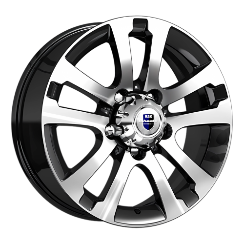 диск 7*18 5*139,7 et35 d108,5 КиК Сахара Patriot КС1056 алмаз чёрный