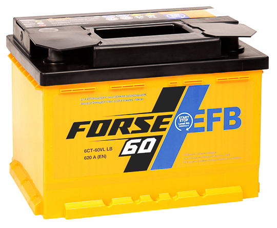 6СТ-60 Forse EFB  о/п аккумулятор 620 низкий En д242ш175в175
