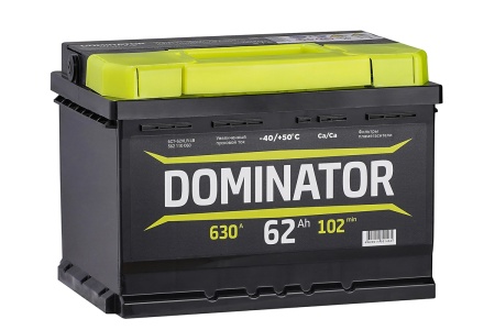 6СТ-62 Dominator о/п низкий аккумулятор 630En д242ш175в175