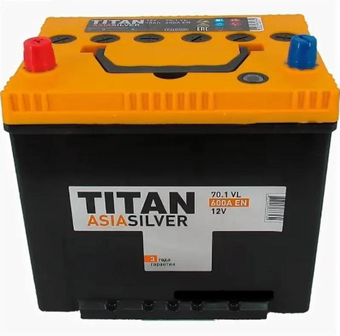 6СТ-70 Titan Asia silver п/п аккумулятор 600 En д230ш175в221