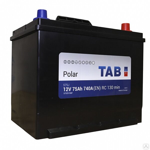 6СТ-75 TAB Polar (D26) о/п аккумулятор 740En д269ш173в218