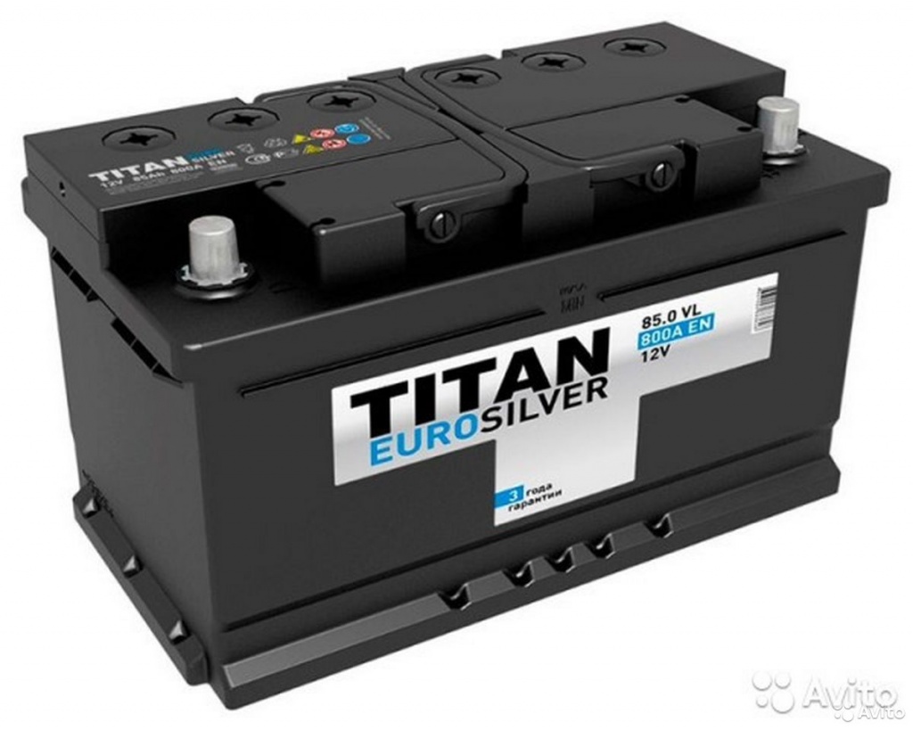 6СТ-85 Titan Euro Silver о/п низкий аккумулятор 800 En д314ш175в175