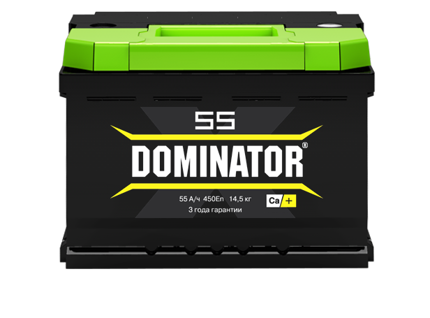 6СТ-55 Dominator о/п низкий аккумулятор