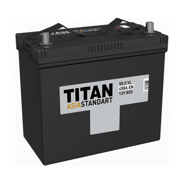 6СТ-50 Titan Asia Standart о/п аккумулятор 450 En д236ш128в221
