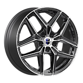 Диск 7*17 5*114,3 et45 d66,1 КиК Юнион (КС1025) алмаз черный