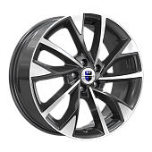 Диск 7*17 5*105 et38 d56,6 КиК Роквуд (КС900) алмаз черный