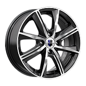 Диск 6*15 4*100 et46 d54,1 КиК Арнар-оригинал (КС890) алмаз черный SK