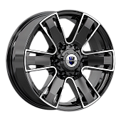 Диск 7*17 6*139,7 et38 d67,1 КиК Севенна (КС726) алмаз черный