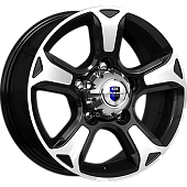 Диск 7*16 5*139,7 et35 d108,5 Атлант (КС757) алмаз черный