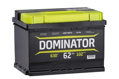 6СТ-62 Dominator о/п низкий аккумулятор 630En д242ш175в175